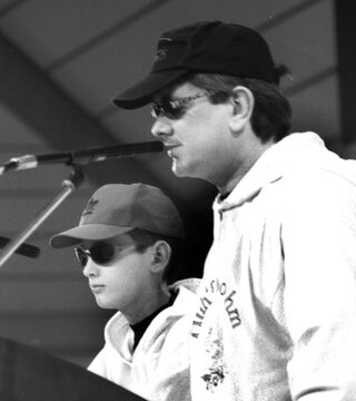 Bei der Prinzenproklamation im Jahr 1996 Jahre stand Harald Wilms erstmals mit seinem damals zwölfjährigen Sohn in der Kaller Bütt.