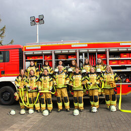 Gut vertreten sind in der Kaller Feuerwehr auch weibliche Einsatzkräfte.